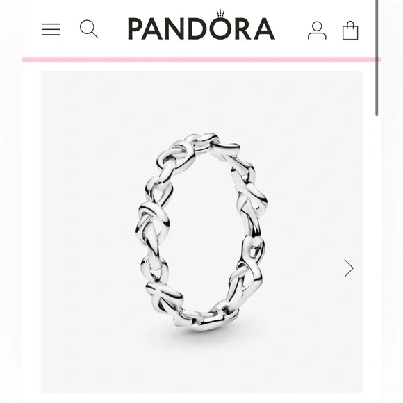 Knotted heart ring pandora discount